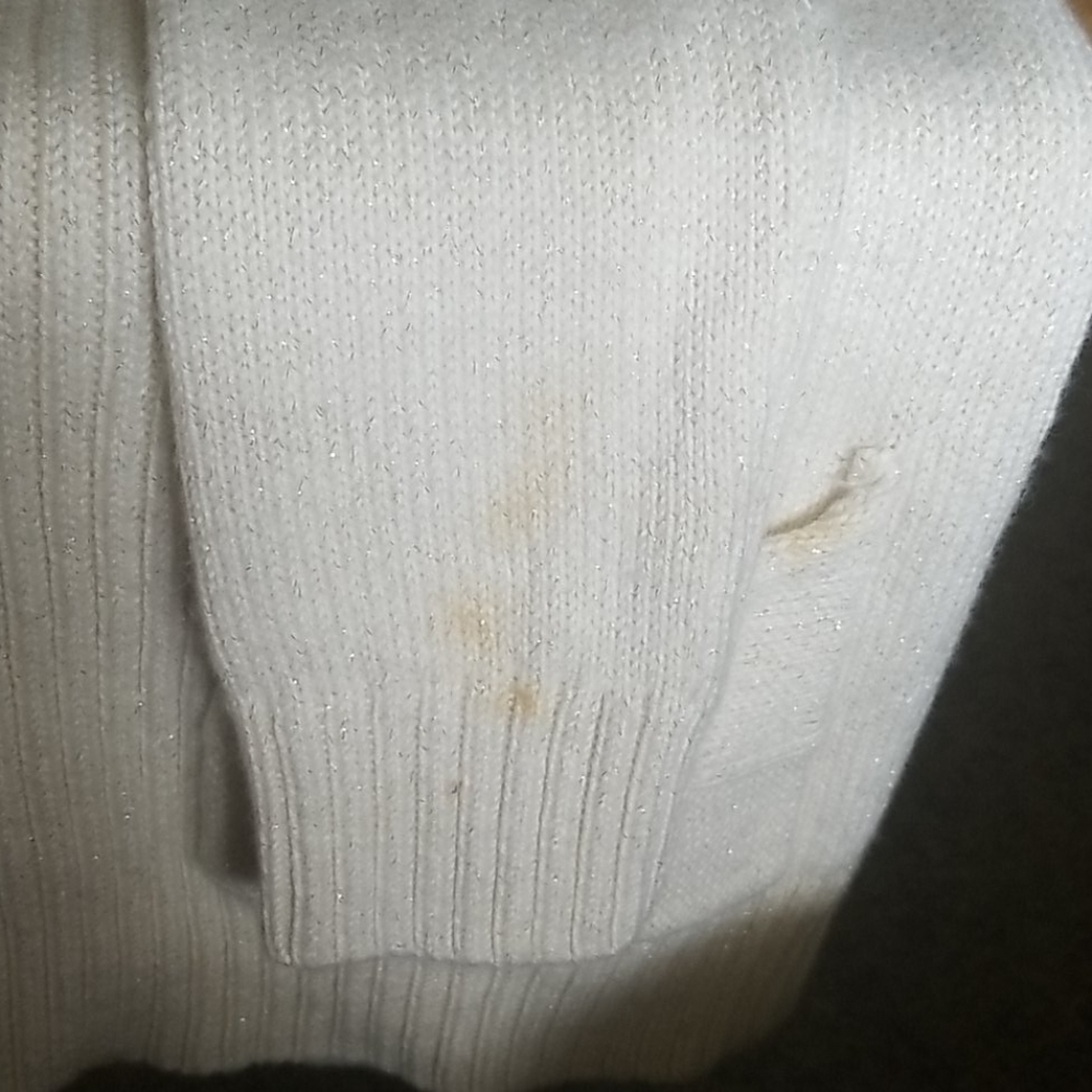 Tommy hillfrgure white sweater very beautiful LG - Picture 15 of 15